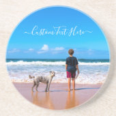 Benutzerdefiniertes Foto und Text - Eigenes Design Getränkeuntersetzer (Vorne)