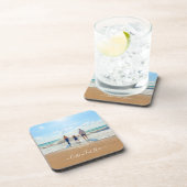 Benutzerdefiniertes Foto und Text - Eigenes Design Getränkeuntersetzer (Rechte Seite)