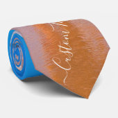 Benutzerdefiniertes Foto und Text - Eigenes Design Krawatte (Gerollt)