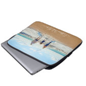 Benutzerdefiniertes Foto und Text - Eigenes Design Laptopschutzhülle (Vorne Knopf)