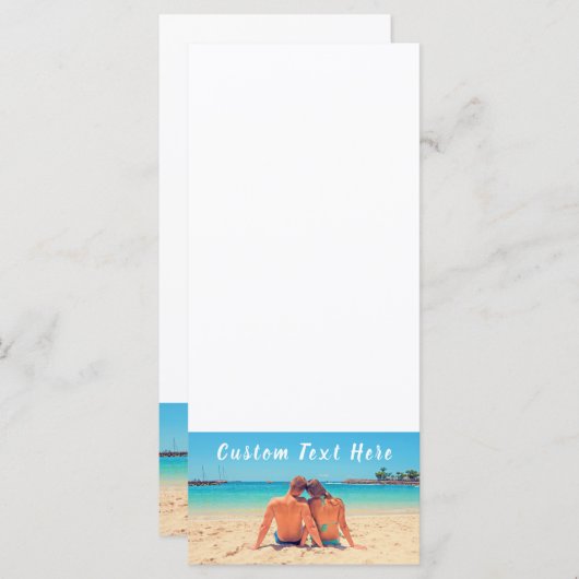 Benutzerdefiniertes Foto und Text - Eigenes Design Menükarte (Vorne/Hinten)