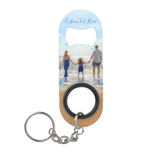 Benutzerdefiniertes Foto und Text - Eigenes Design Mini Flaschenöffner (Vorderseite)