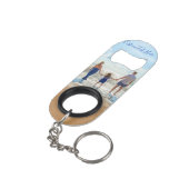 Benutzerdefiniertes Foto und Text - Eigenes Design Mini Flaschenöffner (Rückseite Schrägansicht)