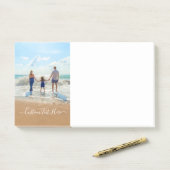 Benutzerdefiniertes Foto und Text - Eigenes Design Post-it Klebezettel (Auf Schreibtisch)