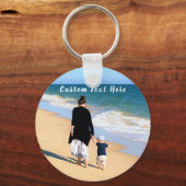 Benutzerdefiniertes Foto und Text - Eigenes Design Schlüsselanhänger (Vorderseite)