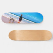 Benutzerdefiniertes Foto und Text - Eigenes Design Skateboard (Horizontal)