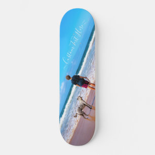 Benutzerdefiniertes Foto und Text - Eigenes Design Skateboard