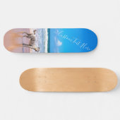 Benutzerdefiniertes Foto und Text - Eigenes Design Skateboard (Horizontal)