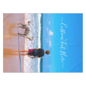 Benutzerdefiniertes Foto und Text - Eigenes Design Tischdecke (Vorderseite (Horizontal))