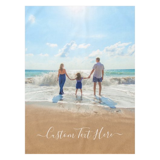 Benutzerdefiniertes Foto und Text - Eigenes Design Tischdecke (Vorderseite)