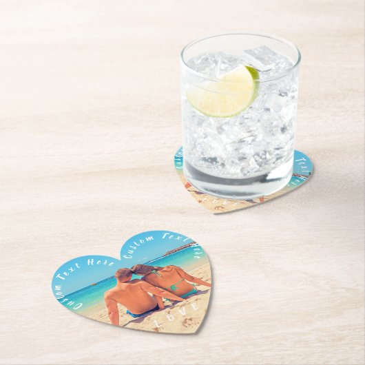 Benutzerdefiniertes Foto und Text - Eigenes Design Untersetzer (Vor Ort)