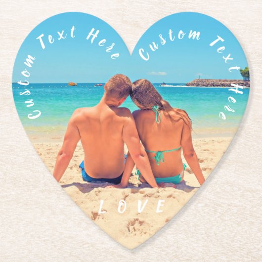 Benutzerdefiniertes Foto und Text - Eigenes Design Untersetzer (Vorderseite)