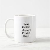Benutzerdefiniertes Foto und Text Einfach Personal Kaffeetasse (Links)