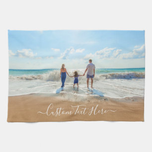 Benutzerdefiniertes Foto und Text - Einzigartiges  Geschirrtuch