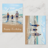 Benutzerdefiniertes Foto und Text - Geburtstag glü Mitteilungskarte (Vorne/Hinten)