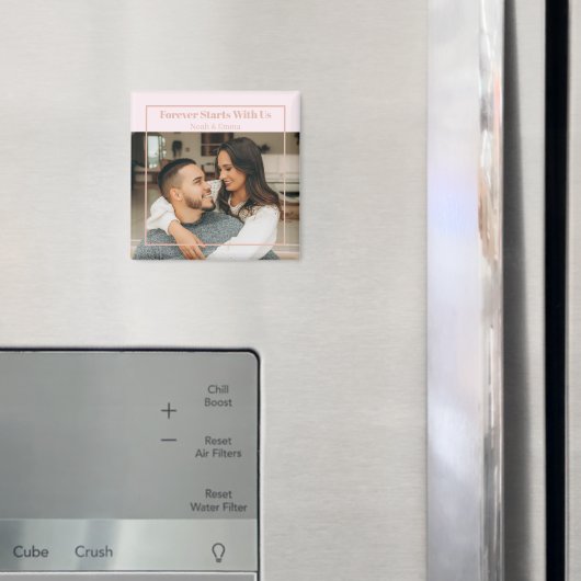 Benutzerdefiniertes Foto- und Text-Geschenk mit ro Magnet (In Situ (Kühlschrank))