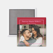 Benutzerdefiniertes Foto- und Text-Geschenk mit Ro Magnet (Vorderseite/Rückseite)