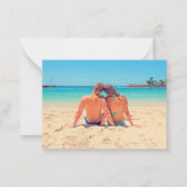 Benutzerdefiniertes Foto und Text - glückliche Fer Mitteilungskarte (Rückseite)