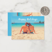 Benutzerdefiniertes Foto und Text - glückliche Fer Mitteilungskarte (Vorderseite/Rückseite Beispiel)