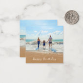 Benutzerdefiniertes Foto und Text - Happy Birthday Mitteilungskarte (Vorderseite/Rückseite Beispiel)