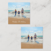 Benutzerdefiniertes Foto und Text - Happy Birthday Mitteilungskarte (Vorne/Hinten)