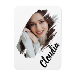 Benutzerdefiniertes Foto und Text hinzufügen Magnet