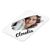 Benutzerdefiniertes Foto und Text hinzufügen Magnet (Linke Seite)