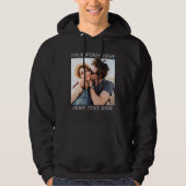 Benutzerdefiniertes Foto und Text Hoodie (Vorderseite)