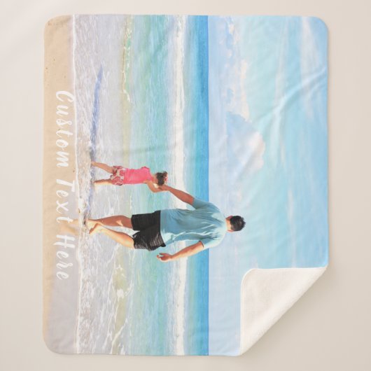 Benutzerdefiniertes Foto und Text - Ihr Design für Sherpadecke (Vorderseite)