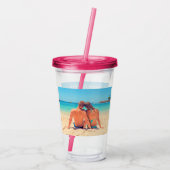 Benutzerdefiniertes Foto und Text - Ihr eigenes De Acryltrinkbecher (Rückseite)