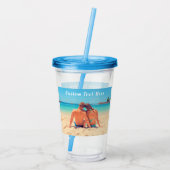 Benutzerdefiniertes Foto und Text - Ihr eigenes De Acryltrinkbecher (Rückseite)