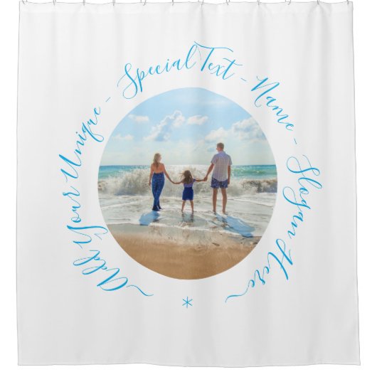 Benutzerdefiniertes Foto und Text - Ihr eigenes De Duschvorhang (Vorderseite)