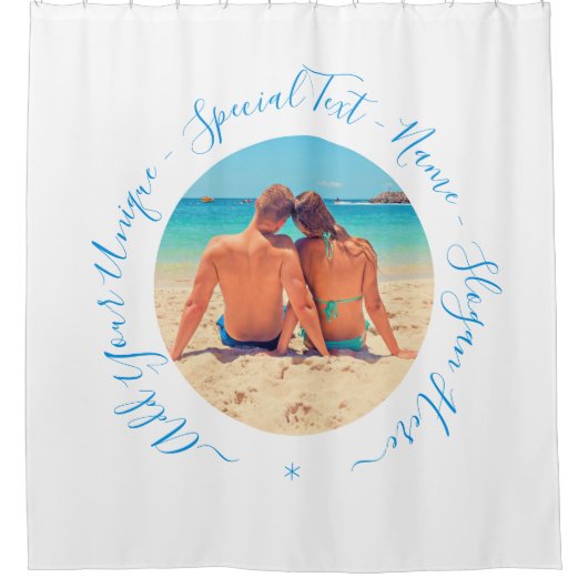 Benutzerdefiniertes Foto und Text - Ihr eigenes De Duschvorhang (Vorderseite)