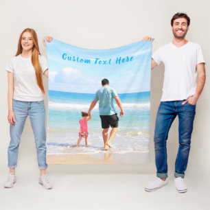 Benutzerdefiniertes Foto und Text - Ihr eigenes De Fleecedecke