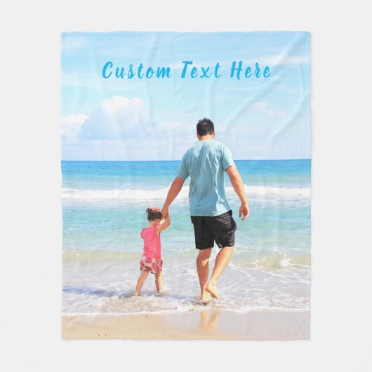 Benutzerdefiniertes Foto und Text - Ihr eigenes De Fleecedecke (Vorderseite)