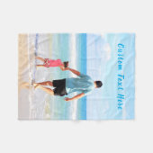 Benutzerdefiniertes Foto und Text - Ihr eigenes De Fleecedecke (Vorderseite (Horizontal))