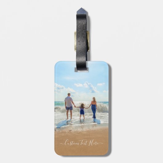 Benutzerdefiniertes Foto und Text - Ihr eigenes De Gepäckanhänger (Rückseite vertikal)