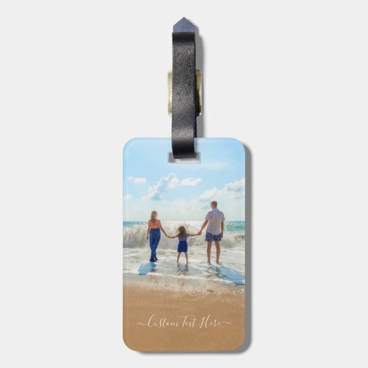 Benutzerdefiniertes Foto und Text - Ihr eigenes De Gepäckanhänger (Rückseite vertikal)