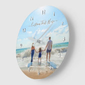 Benutzerdefiniertes Foto und Text - Ihr eigenes De Große Wanduhr (Winkel)