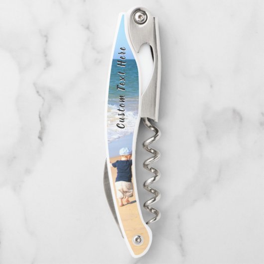 Benutzerdefiniertes Foto und Text - Ihr eigenes De Kellnermesser (Rückseite)