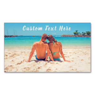 Benutzerdefiniertes Foto und Text - Ihr eigenes De Magnetische Visitenkarte