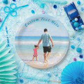 Benutzerdefiniertes Foto und Text - Ihr eigenes De Pappteller (Party)