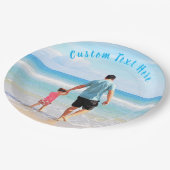 Benutzerdefiniertes Foto und Text - Ihr eigenes De Pappteller (Schrägansicht)