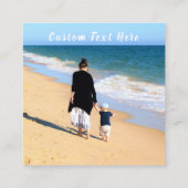 Benutzerdefiniertes Foto und Text - Ihr eigenes De Quadratische Visitenkarte (Rückseite)