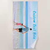 Benutzerdefiniertes Foto und Text - Ihr eigenes De Strandtuch (Vorderseite)