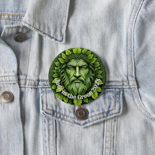 Benutzerdefiniertes Foto und Text Jack in the gree Button (Beispiel)