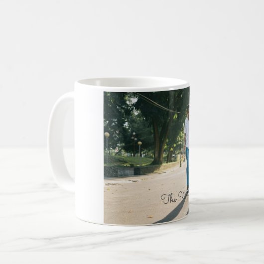 Benutzerdefiniertes Foto und Text Kaffeetasse (Vorderseite Links)