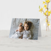 Benutzerdefiniertes Foto und Text Kleiner Bruder G Karte (Gelbe Blume)