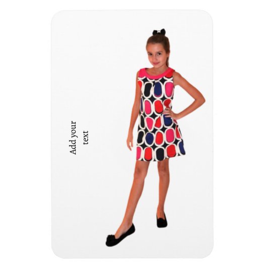 Benutzerdefiniertes FOTO und Text Magnet (Vertikal)