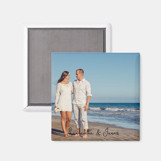 Benutzerdefiniertes Foto und Text Magnet (Vorderseite/Rückseite)